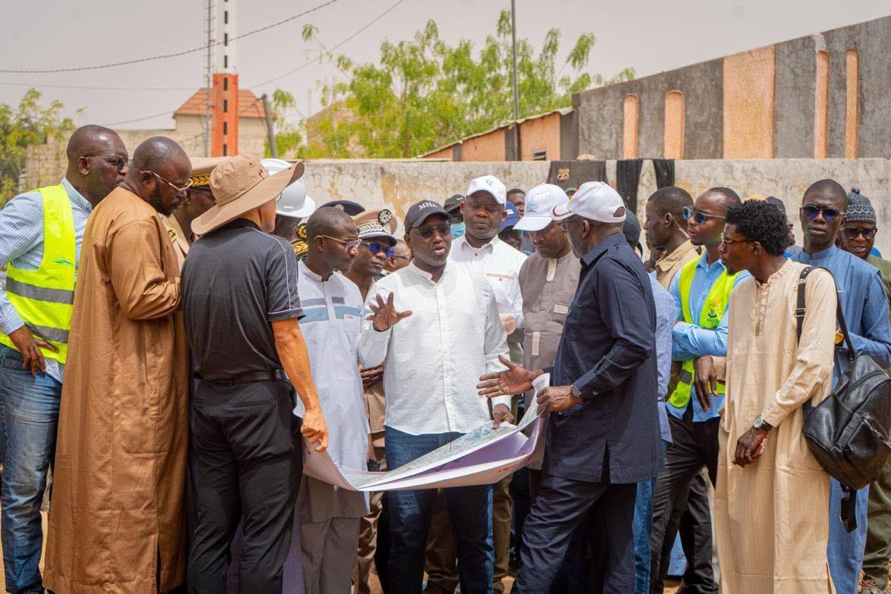 Touba : Lancement des travaux du bassin de Nguiranène pour lutter contre les inondations