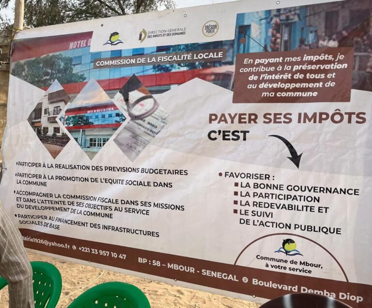 Mbour, un bon élève de la fiscalité locale