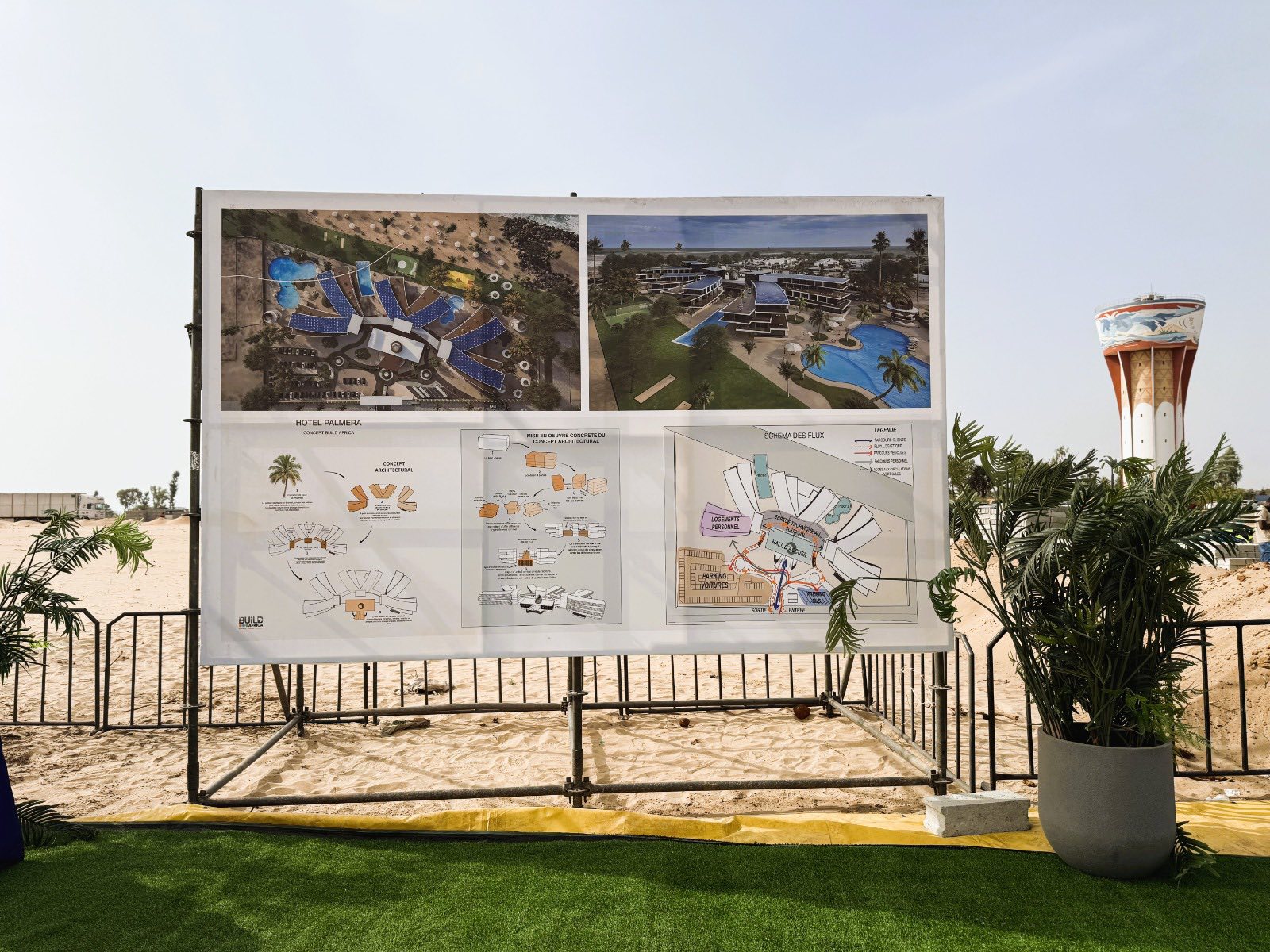 Pointe Sarène : Pose de la première pierre du PALMERA HÔTEL & RESORT