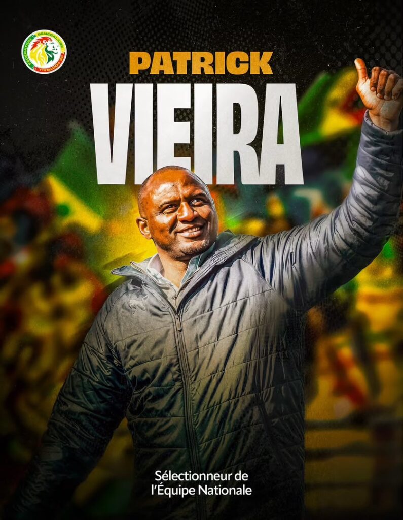 Football : Patrick Vieira prend les rênes de l&rsquo;équipe nationale du Sénégal