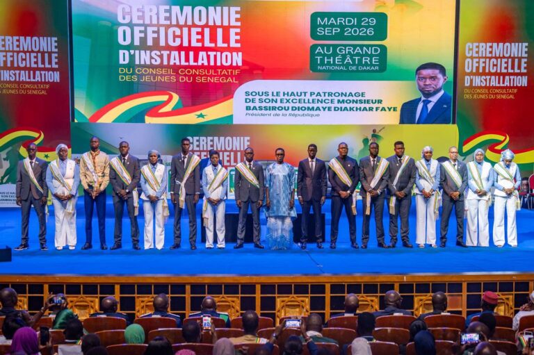 Installation du Conseil consultatif des Jeunes du Sénégal par le Président Bassirou Diomaye Faye